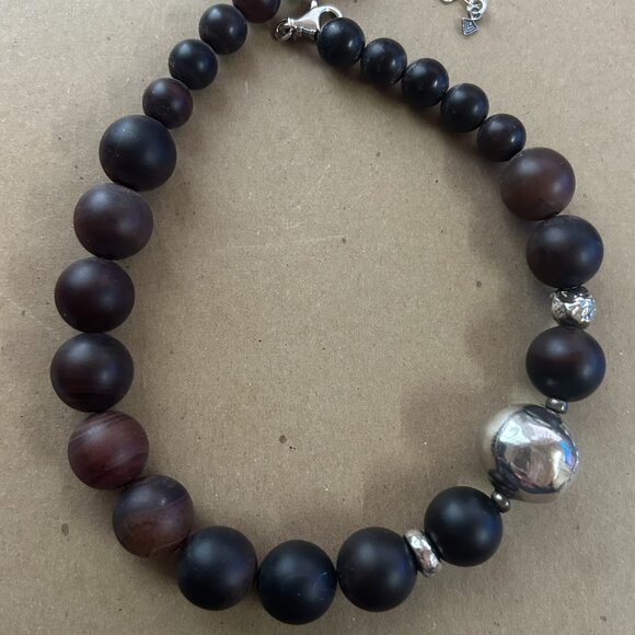 Silpada Jewelry - Silpada Agate (Brown) & Sterling Silver Necklace N1822